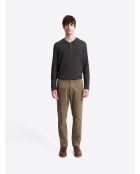 T-shirt manches longues anthracite chiné