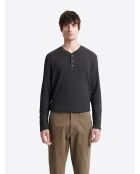 T-shirt manches longues anthracite chiné