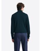 Pull à col roulé 100% Laine mérinos bleu outremer