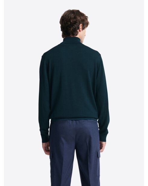 Pull à col roulé 100% Laine mérinos bleu outremer