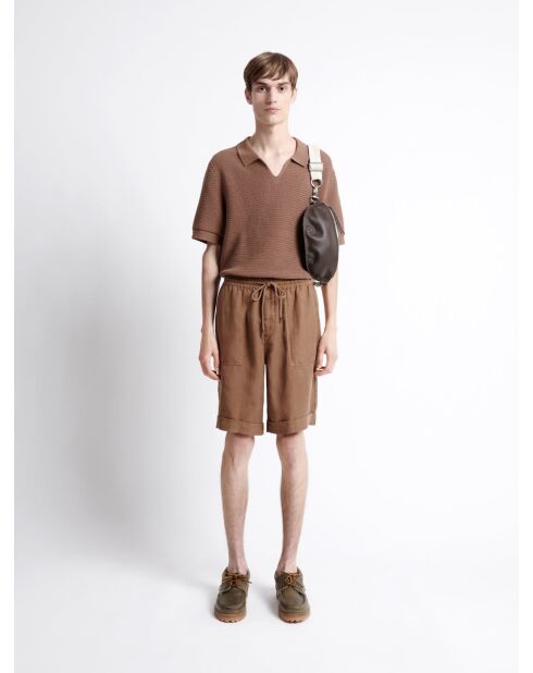 Bermuda 100% Tencel Lin - L'atelier noisette