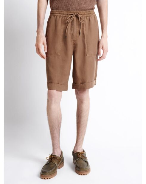 Bermuda 100% Tencel Lin - L'atelier noisette