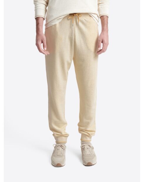 Pantalon homewear en Coton & Lin mastic