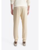 Pantalon homewear en Coton & Lin mastic