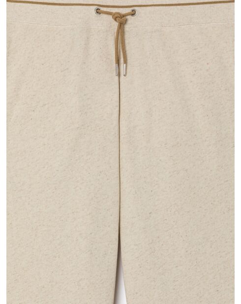 Pantalon homewear en Coton & Lin mastic