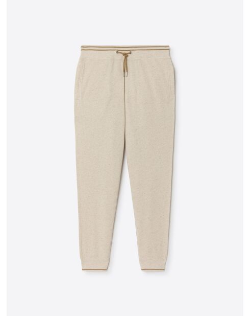 Pantalon homewear en Coton & Lin mastic