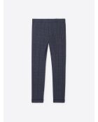 Pantalon de costume taille élastique bleu