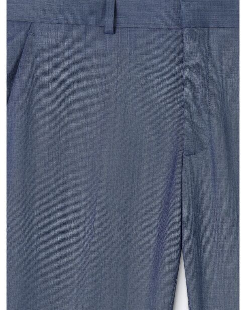 Pantalon de costume bistretch 100% Laine bleu