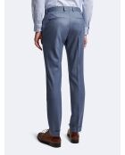 Pantalon de costume bistretch 100% Laine bleu