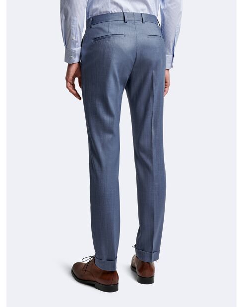 Pantalon de costume bistretch 100% Laine bleu