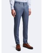 Pantalon de costume bistretch 100% Laine bleu