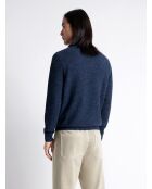 Pull col rond 100% Coton bleu capitaine