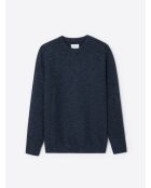 Pull col rond 100% Coton bleu capitaine