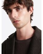 Pull à col derby 100% Viscose certifiée chocolat