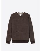 Pull à col derby 100% Viscose certifiée chocolat