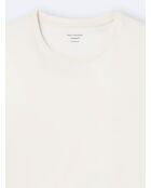 T-shirt col rond 100% Coton crème
