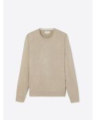 Pull à col rond écru 2