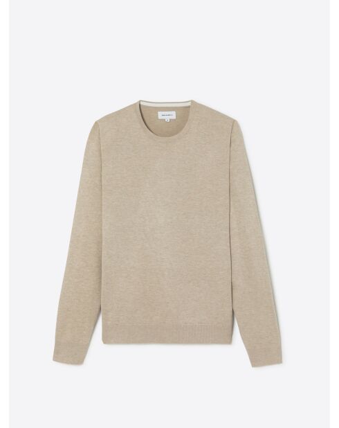 Pull à col rond écru 2
