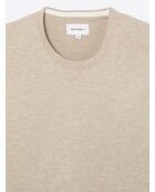 Pull à col rond écru 2