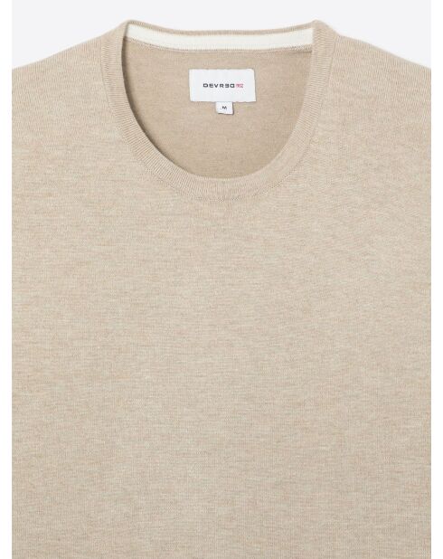 Pull à col rond écru 2