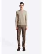 Pull à col rond écru 2