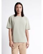 T-shirt col rond regular vert lichen