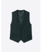 Gilet de costume uni vert profond