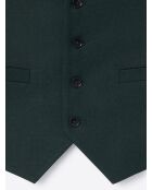 Gilet de costume uni vert profond