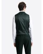 Gilet de costume uni vert profond