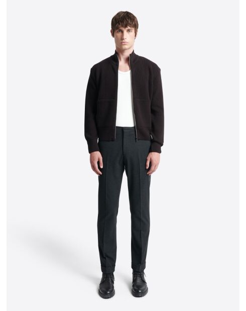 Pantalon de costume regular - l'atelier anthracite chiné