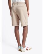 Bermuda chiné regular à cordons humus