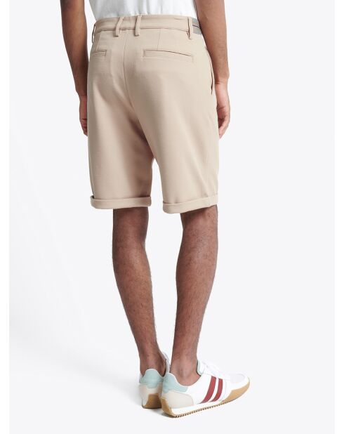 Bermuda chiné regular à cordons humus