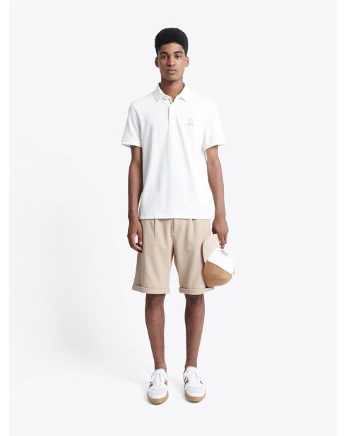 Bermuda chiné regular à cordons humus