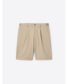 Bermuda chiné regular à cordons humus