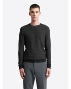 Pull à col derby 100% Viscose certifiée noir