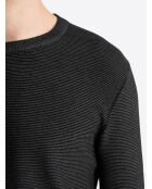 Pull à col derby 100% Viscose certifiée noir
