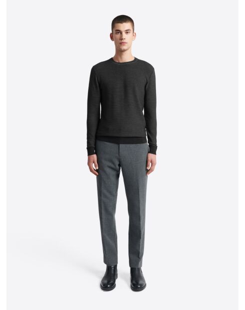 Pull à col derby 100% Viscose certifiée noir