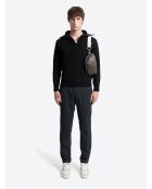 Pull à col cheminée en Laine mérinos mélangée anthracite