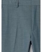 Pantalon de costume stretch faux uni bleu outremer