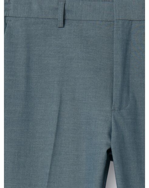 Pantalon de costume stretch faux uni bleu outremer