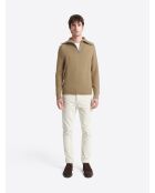 Pull col camionneur en Coton & Cachemire new camel