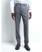 Pantalon coordonnable extraslim 100% Laine gris artic