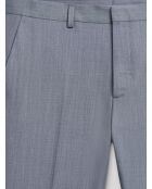 Pantalon coordonnable extraslim 100% Laine gris artic