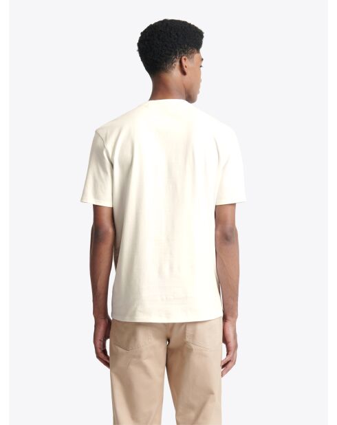 T-shirt col rond capsule Double Jeux blanc neige