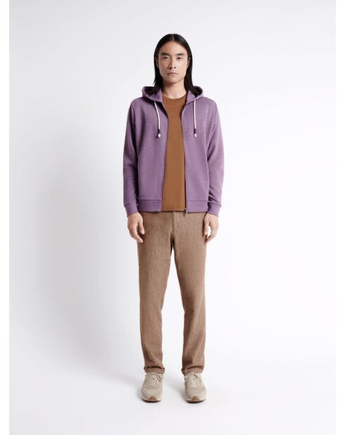 T-shirt col rond 100% Coton caramel 3