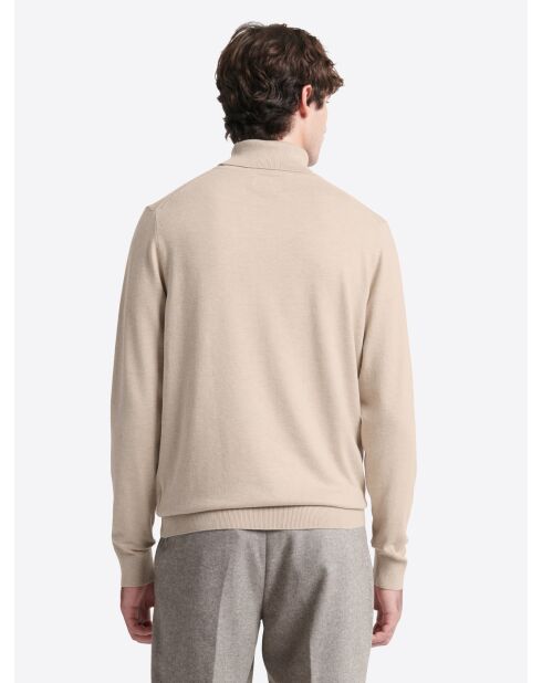 Pull à col roulé en Viscose certifiée écru 2