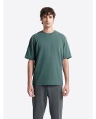 T-shirt col rond regular vert mer