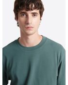 T-shirt col rond regular vert mer