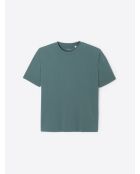 T-shirt col rond regular vert mer