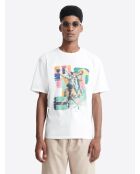 T-shirt col rond capsule Double Jeux blanc neige